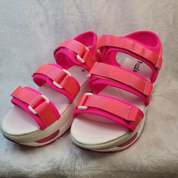 Fuchsia Summer Sneakers Harness Sandals Sizes 7.5 & 9 - Picture 1 of 7